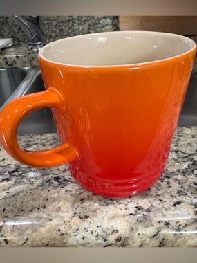 NWT Le Creuset Flame Orange 12oz Mug